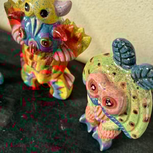 Image of SEADEVIL, HELL BOT And MOTHBOY Ceramic One-Off Figure