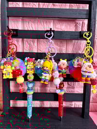 Image 1 of 🌈 Rainbow bright beaded pen or Keychain 