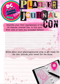 Image 1 of DC Planner Journal con Zine/Sticker Bundle