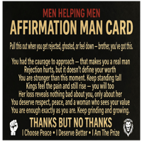 Image 3 of Affirmation Man Card + “Avoid Modern Women” Warning Sticker Combo