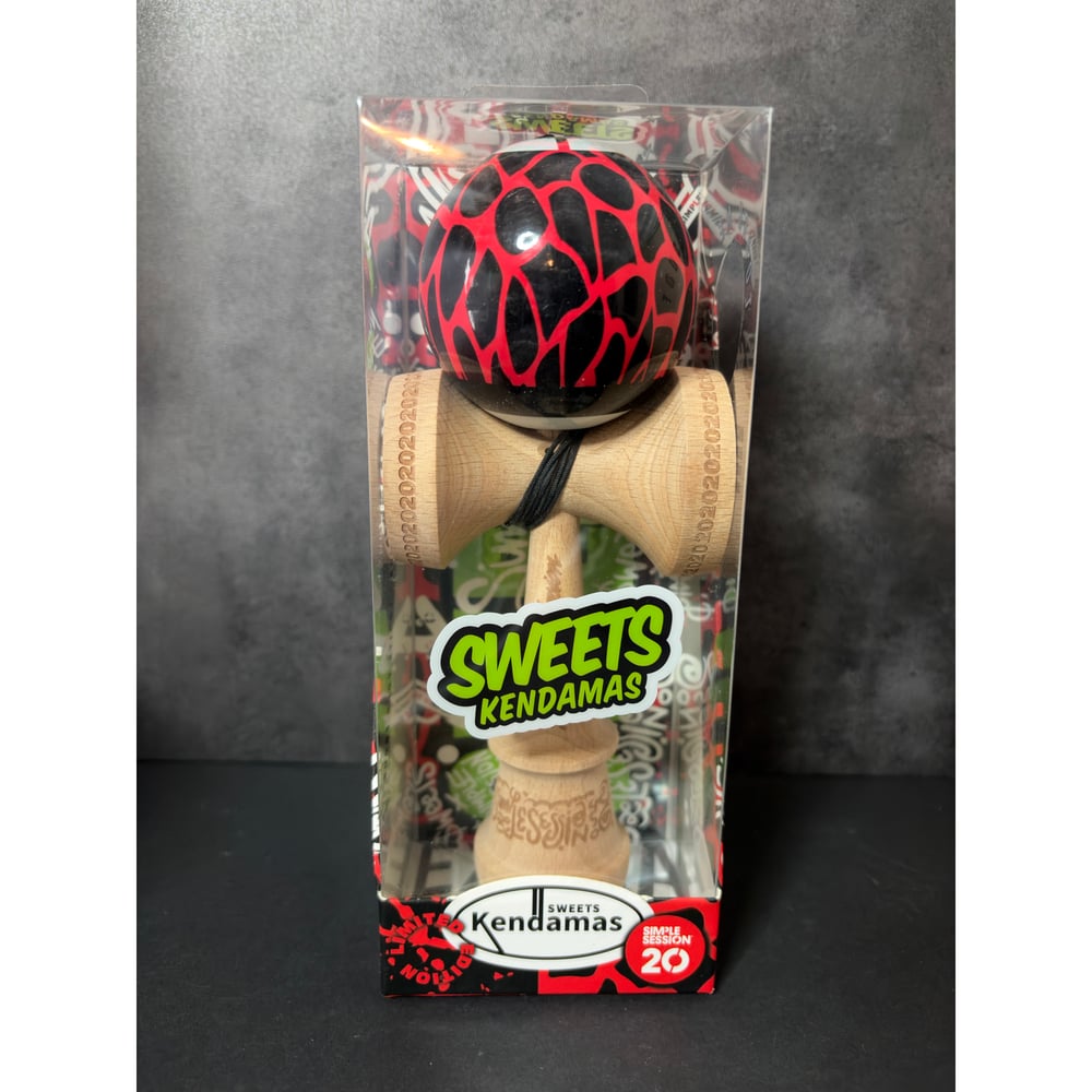 Image of Reed Stark Simple Session 20 Red black Kendama Sweets Collab