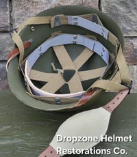 Image 2 of Saint Clair Airborne liner.  HBT-Rayon Webbing.  Complete. 