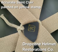 Image 10 of Saint Clair Airborne liner.  HBT-Rayon Webbing.  Complete. 