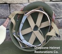 Image 6 of Saint Clair Airborne liner.  HBT-Rayon Webbing.  Complete. 