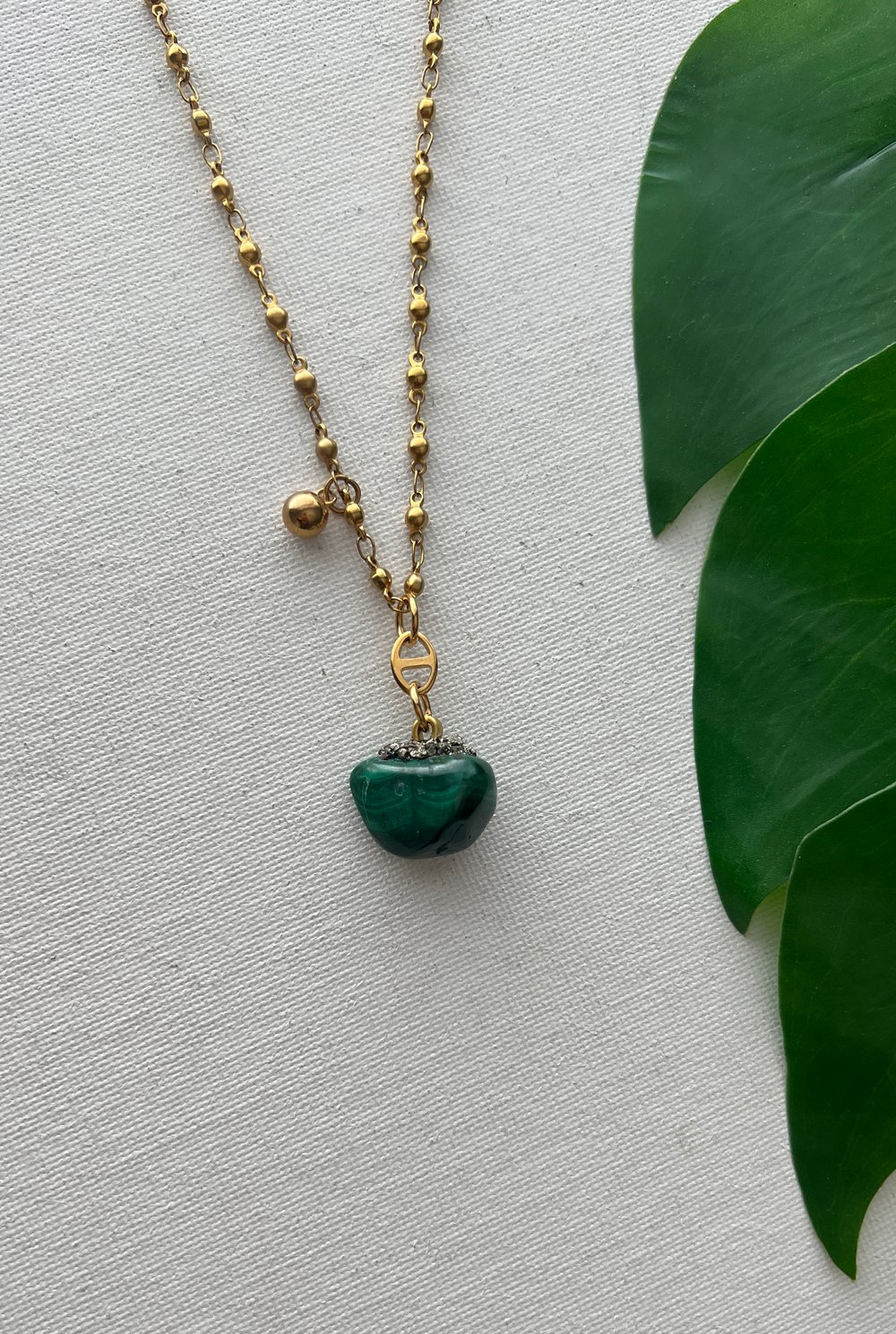 Image of SEA FOAM • Malachite Necklace