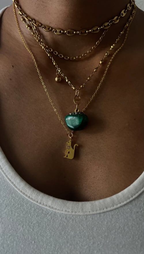 Image of SEA FOAM • Malachite Necklace