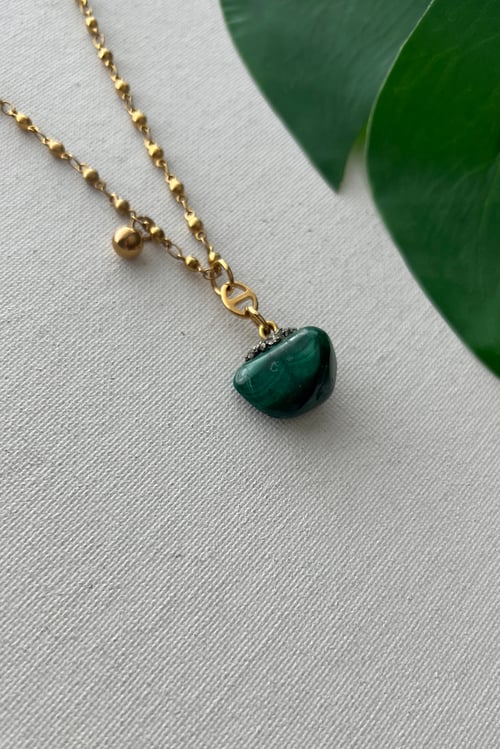 Image of SEA FOAM • Malachite Necklace