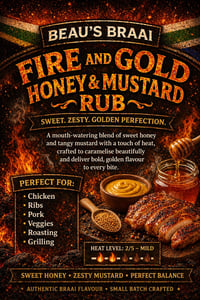 Fire and Gold Honey & Mustard Rub
