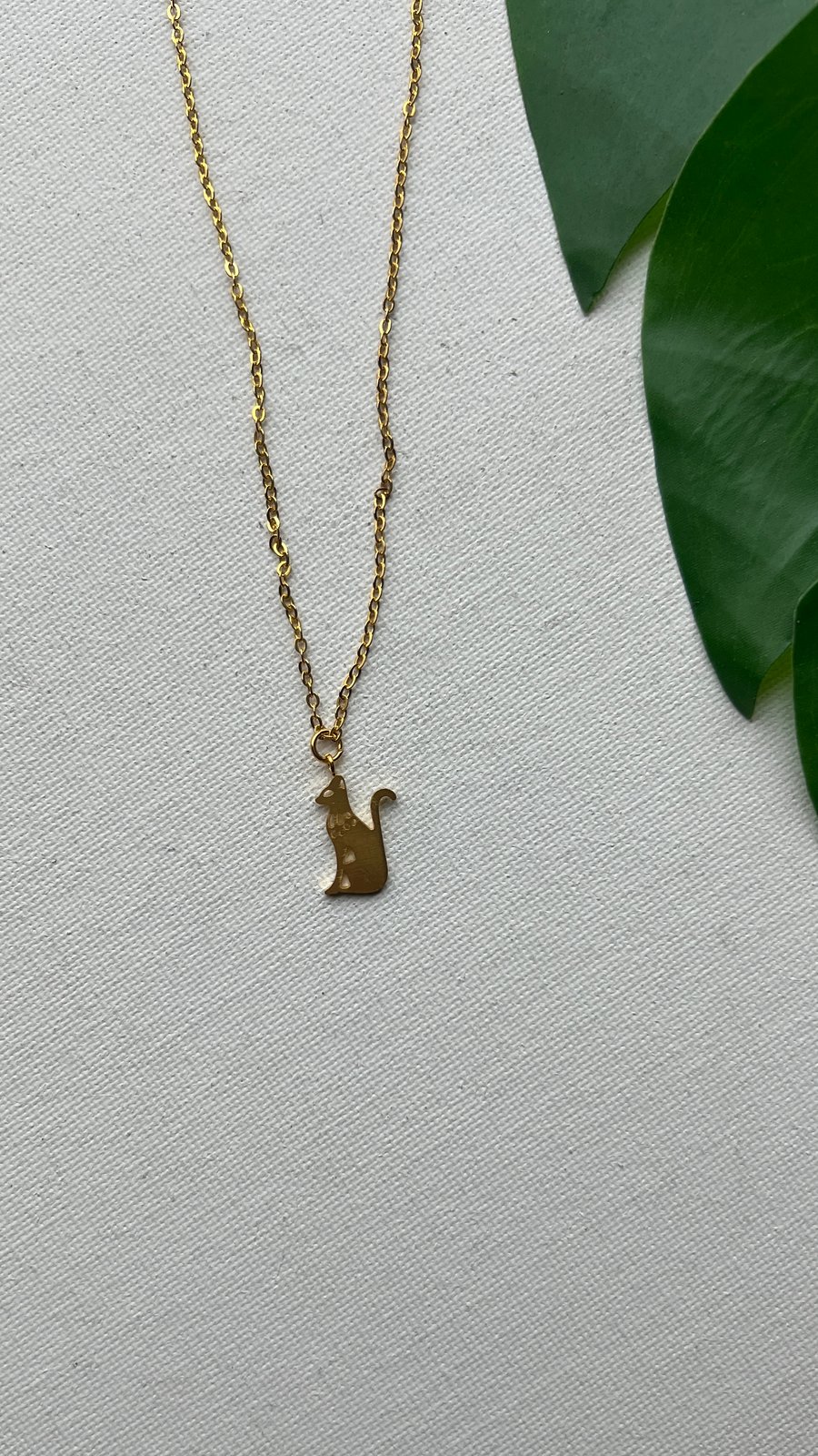 Image of GOOD KITTY • Cat Pendant Necklace