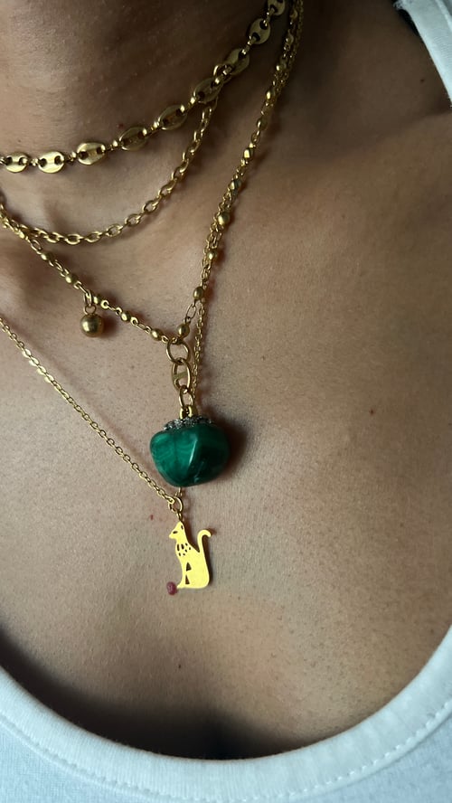 Image of GOOD KITTY • Cat Pendant Necklace