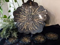 Image 1 of Black and Gold Sunburst Set