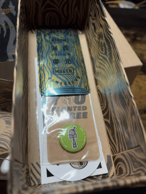 Image of Sweets HOMEGROWN X MUGEN - EMERALD Kendama - Ultra Rare 10/10 MINT w/ Inserts!
