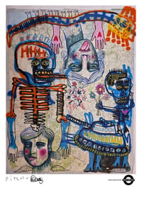 Image 1 of A3 Giclée Art Print — THE ANTIDOTE — collaboration with Lynette Pitzolu and Marc Craig