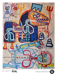 Image 1 of A3 Giclée Art Print — THE UNTIMELY DEATH… — collaboration with Lynette Pitzolu and Marc Craig