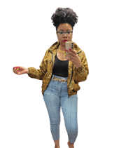 Image 5 of Animal Print Track Jacket
