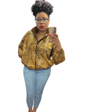 Image 7 of Animal Print Track Jacket
