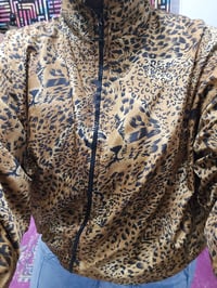 Image 8 of Animal Print Track Jacket