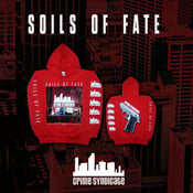 Image of  SOILS OF FATE - Crime Syndicate Red Hoodie brutal mind