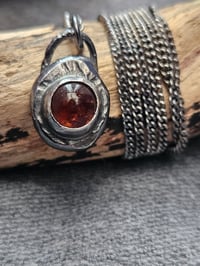 Image 6 of Ready to ship! Mens Necklace! Amber & Oxidised Sterling Silver 