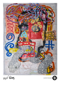 Image 1 of A3 Giclée Art Print — BACCHUS THE BRAVE… — collaboration with Emilie-Jane and Marc Craig