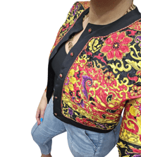 Image 4 of Crop Quilt Size 12 Blazer