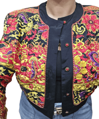 Image 6 of Crop Quilt Size 12 Blazer