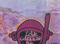 Image 3 of A3 Giclée Art Print — LOVE CONQUERS ALL — collaboration with This Is Lost Boy and Marc Craig