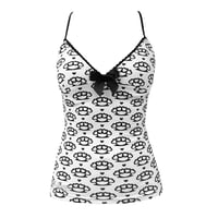 *ON SALE, MINOR FLAWS* scene queen cami *white*