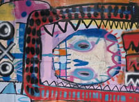 Image 4 of SKELETON CARDBOARD X MARC CRAIG/MTM - “ALIGATOR DEATH X2” - A3 Giclée Art Print