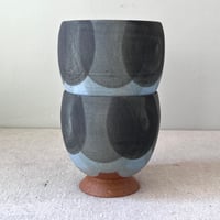 Image 3 of footed cups: set of two: tall tulip