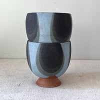 Image 3 of footed peacock cups: set of two