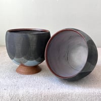 Image 1 of footed cups: set of two: short tulip