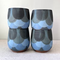 Image 3 of blue scales: set of four