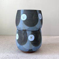 Image 3 of blue cups (dark): set of two