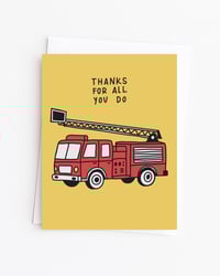 Thank a Firefighter Card