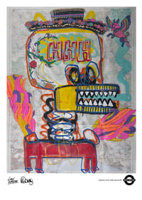 Image 1 of LANI WRIDE X MARC CRAIG/MTM - “FIESTA FOR THE SHADOW” - A3 Giclée Art Print
