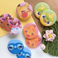 Pokemon Buttons | Sylveon, Eevee, Pikachu, Browt, Pombon, Gecqua