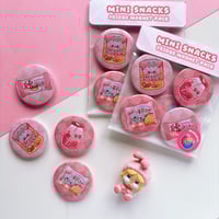 Image 2 of Snacks Fridge Magnet Pack | Pink Purple Green Blue