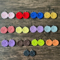 Image 1 of Crochet Round Earrings