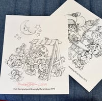 Image 3 of Line Work 1979 Strawberry Shortcake, Raspberry + Apple Dumplin 2 Prints