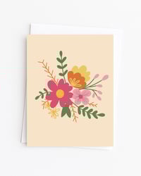 Pink Flower Patch Card