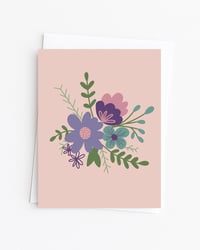 Purple Flower Patch Card