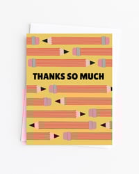 Pencil Thank You Card