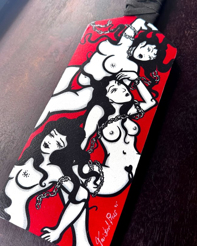 'VAMPS' - Hand-Pressed Vinyl Paddle