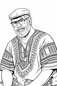 Image 4 of Mr. Him Adult Coloring book
