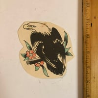 Image 1 of 70’s hand colored pork chop bit eagle