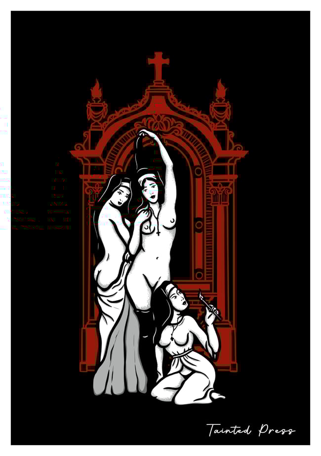 At the Chapel - A4 Art Print