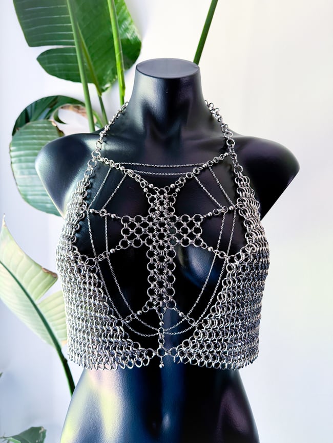 Dark Web Chainmail Halter