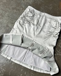 Image 7 of GREIGE RUCHED SATIN SKIRT
