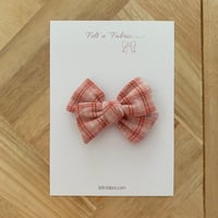 Red Check Bow
